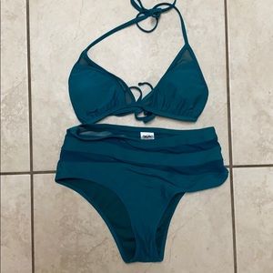two piece mesh bikini